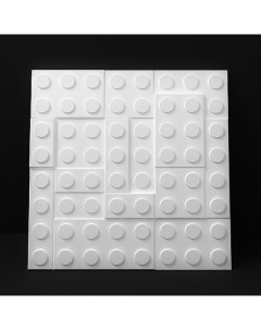 Гипсовая 3Д панель Lego 70x70 см Panelli