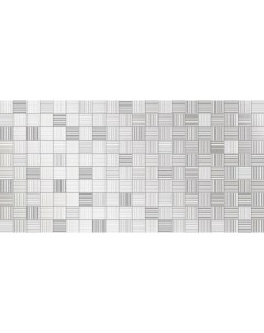Керамический декор День пиксель белый настенная 25х50 см Beryoza ceramica (береза керамика)