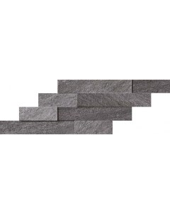 Керамическая мозаика Brave A1F3 Grey Brick 3D 29х59 см Atlas concorde