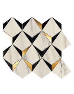 Керамическая мозаика Marvel Dream Diamonds Bianco Black 9MDB 32 9х35 8 см Atlas concorde