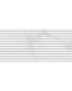 Керамическая плитка Omnia белая OMG052D настенная рельеф 20x44 см Cersanit