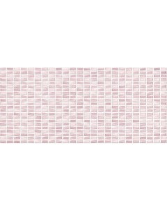 Керамическая плитка Pudra мозаика рельеф розовый PDG073D настенная 20х44 см Cersanit