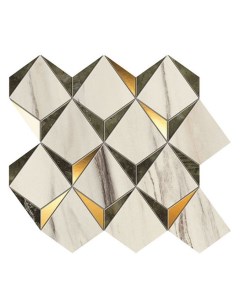 Керамическая мозаика Marvel Dream Diamonds Bianco Green 9MDG 32 9х35 8 см Atlas concorde