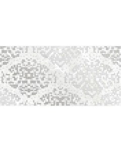Керамический декор Dallas Вставка светло серая орнамент 15924 29 8х59 8 см Cersanit