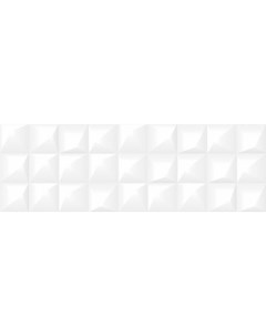 Керамическая плитка Gradient Рельеф белый GRS052D настенная 19 8х59 8 см Cersanit