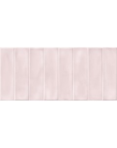 Керамическая плитка Pudra кирпич рельеф розовый PDG074D настенная 20х44 см Cersanit