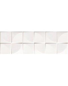 Керамическая плитка Sweet Home Quadra White Glossy настенная 25х75 см Ceramika konskie