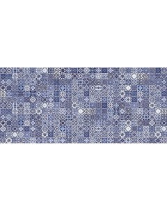 Керамическая плитка Hammam Рельеф голубой HAG041D настенная 20х44 см Cersanit