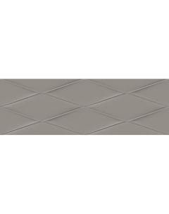 Керамическая плитка Vegas рельеф серый VGU092 настенная 25х75 см Cersanit