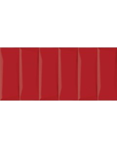 Керамическая плитка Evolution рельеф кирпичи красный EVG413 настенная 20х44 см Cersanit