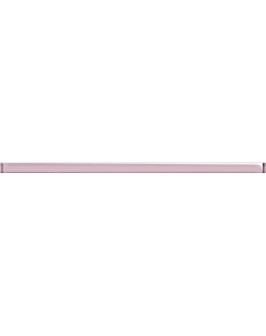 Спецэлемент бордюр Vegas Universal Glass розовый стеклянный UG1U071 3х75 см Cersanit