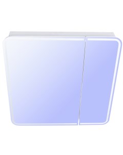 Зеркальный шкаф Каре 80 СС 00002276 с подсветкой и сенсором Белый Style line