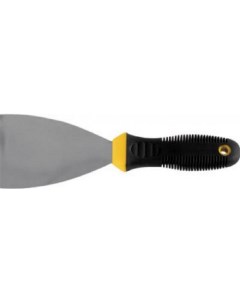 Шпатель 06685 нержавеющая сталь черно желтая прорезиненная ручка 3 75 мм Фит