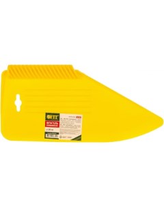 Шпатель прижимной 06900 для разглаживания обоев пластиковый желтый 280 мм Фит