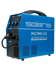 Полуавтомат сварочный MULTIMIG 245 220В MIG FLUX MMA TIG евроразъем горелка 3 м смена полярности 2T  Solaris