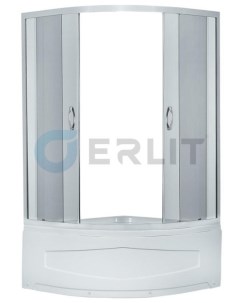 Душевой уголок с поддоном 90х90х195 см Comfort ER0509T C4 тонированное стекло Erlit