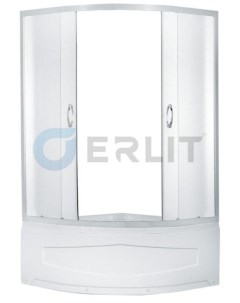 Душевой уголок с поддоном 90х90х195 см Comfort ER0509T C3 матовое стекло Erlit