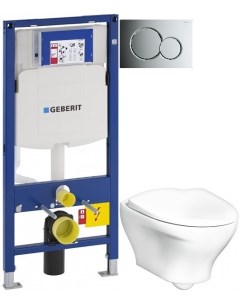 Комплект подвесной унитаз Estetic C GB1183300R1030 система инсталляции Geberit 111 300 00 5 115 770  Gustavsberg