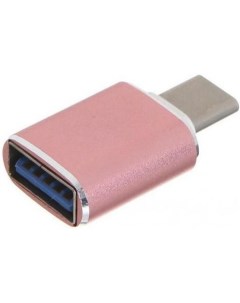 GCR Переходник USB Type C на USB 3 0 M AF розовый GCR 52300 Green connection