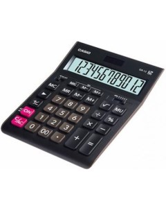 Калькулятор настольный GR 12 W EP 12 разрядный черный Casio
