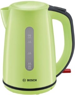 Чайник электрический TWK7506 2200 Вт зелёный 1 7 л пластик Bosch