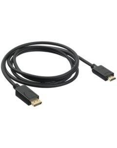Кабель аудио видео Buro HDMI m DisplayPort m 2м Позолоченные контакты черный HDMI DP 2M Бюрократ