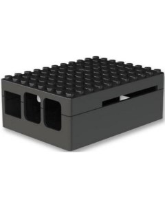 RA182 Корпус Black ABS Plastic Building Block case for Raspberry Pi 3 B B CBPIBLOX BLK 494293 Acd