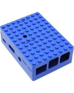 RA184 Корпус Blue ABS Plastic Building Block case for Raspberry Pi 3 B CBPIBLOX BLU 494354 Acd
