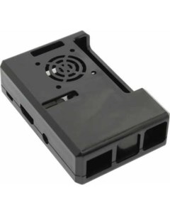 RA187 Корпус Black ABS Plastic Case w GPIO port hole and Fan holes for Raspberry Pi 3 B RASP1788 494 Acd