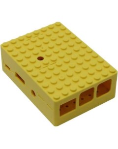 RA185 Корпус Yellow ABS Plastic Building Block case for Raspberry Pi 3 B CBPIBLOX YEL 494408 Acd
