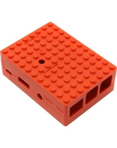 RA183 Корпус Red ABS Plastic Building Block case for Raspberry Pi 3 B CBPIBLOX RED 494309 Acd