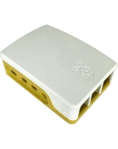 RA600 Корпус White Yellow ABS Case for Raspberry 4B Acd