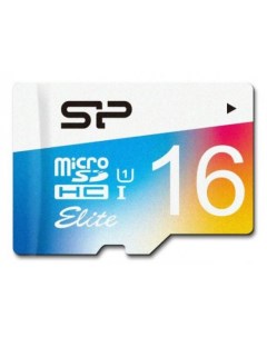 Карта памяти Micro SDHC 16GB Class 10 SP016GBSTHBU1V20SP адаптер SD Silicon power