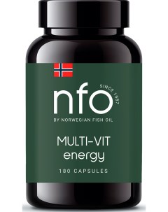 Витаминно минеральный комплекс Мульти вит 180 капсул Витамины Norwegian fish oil