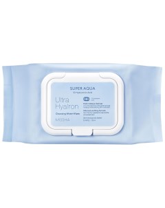 Салфетки для умывания и снятия макияжа Ultra Hyalron 30 шт Super Aqua Missha