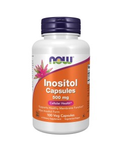 Инозитол 500 мг 100 капсул х 820 мг Витамины и минералы Now foods