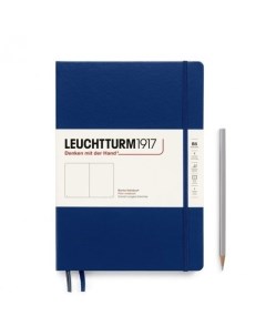Блокнот Leuchtturm1917 нелинованный 109 листов В5 синий неви