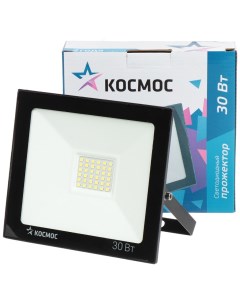 Прожектор светодиодный Super Slim 30 Вт 6500 К IP65 2400 Лм K_PR5_LED_30 Космос