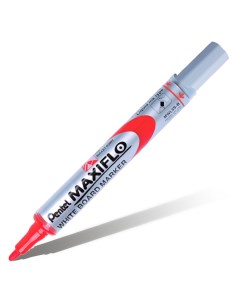 Маркер для досок с жидкими чернилами и кнопкой подкачки чернил Maxiflo 4 мм красный Pentel