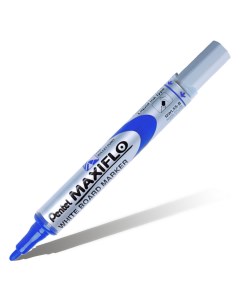Маркер для досок с жидкими чернилами и кнопкой подкачки чернил Maxiflo 4 мм синий Pentel