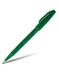 Фломастер кисть Brush Sign Pen цвет зеленый Pentel
