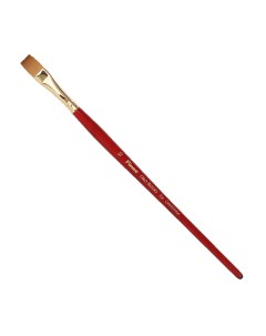 Кисть синтетика 10 плоская Oro Rosso 754 короткая ручка Pinax
