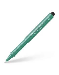 Ручка капиллярная Faber Castell Ecco Pigment зеленый все размеры Faber–сastell