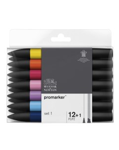 Набор маркеров ProMarker 12 цветов 1 блендер вариант 1 Winsor & newton