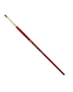 Кисть синтетика 2 овальная Oro Rosso 757 короткая ручка Pinax