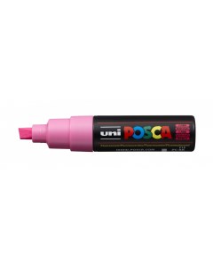 Маркер POSCA PC 8K до 8 0 мм наконечник скошенный цвет флуоресцентно розовый Uni