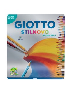 Набор карандашей акварельных Giotto Stilnovo 24 цв в метал кор Fila