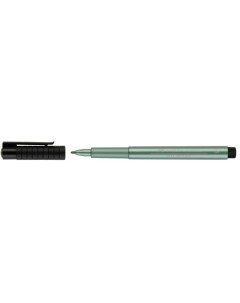 Ручка капиллярная Faber Castell Pitt artist pen metallic 1 5 мм зеленый металлик Faber–сastell