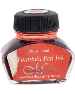 Чернила Fountain Pen 30 мл красный Manuscript