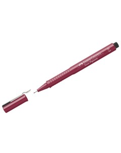 Ручка капиллярная Faber Castell Ecco Pigment красный все размеры Faber–сastell